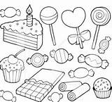 Food Cute Desserts Coloring Pages Coloringpagesonly sketch template