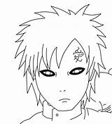 Gaara Coloring Pages Anime Lineart Sand Naruto Deviantart Drawings Comments Drawing Choose Board sketch template
