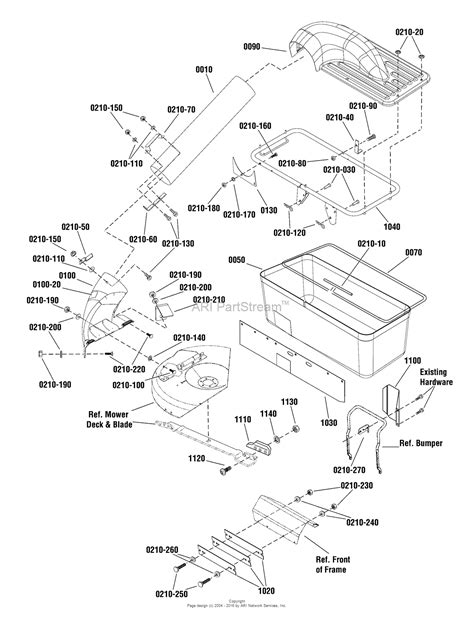 snapper  grass catcher single bag export parts diagram  single catcher