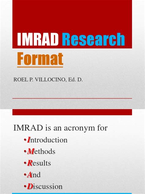 imrad research   qualitative research quantitative