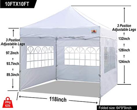 buy abccanopy  ez pop  canopy tent  church window sidewalls party tent series gray