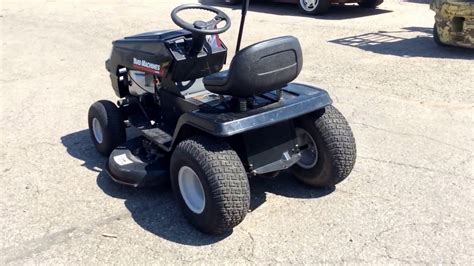 yard machine riding lawn mower  sale  auction youtube