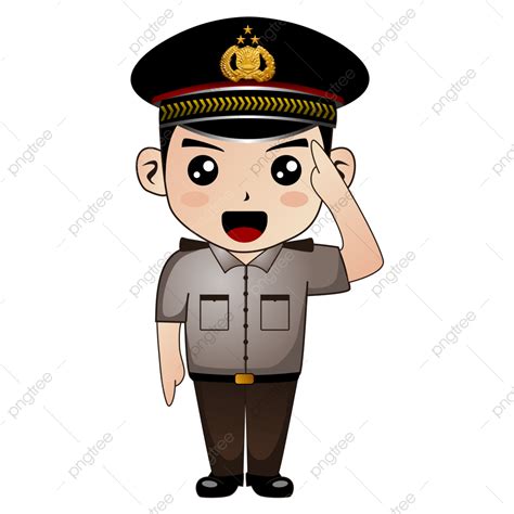 Polri Gambar Polisi Kartun Png Police Officer Cartoon Makenzie Boehm