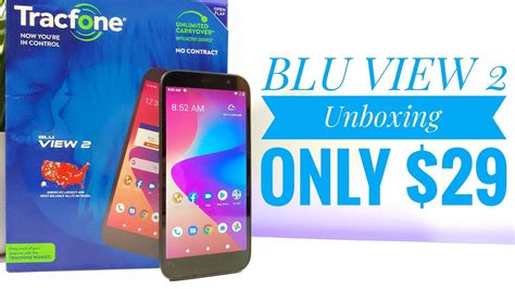 blu view  unboxing  hands  tracfone youtube
