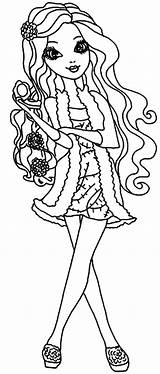 Pages Coloring Curly Hair Ever After High Getcolorings Appl sketch template
