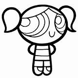 Powerpuff Girls Bubbles Coloring Pages Power Puff Drawing Games Getdrawings Template Color sketch template