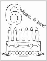 Verjaardag Kleurplaten Cijfers Downloaden Kleurplaat sketch template