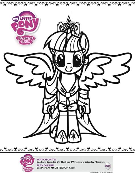 gambar pony friendship magic princess twilight sparkle review coloring