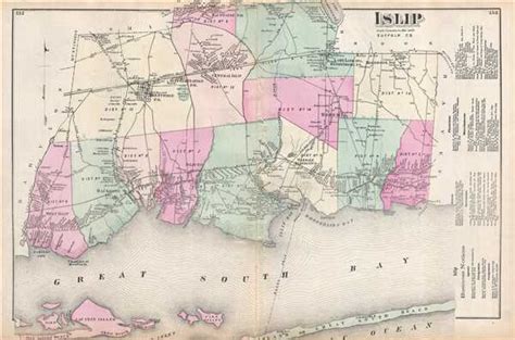 islip suffolk county geographicus rare antique maps