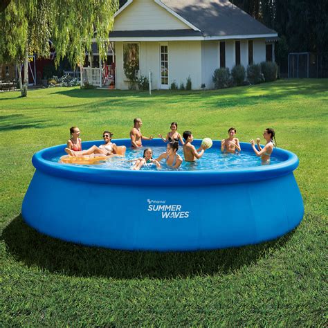 Summer Waves 13ft X 33in Quick Set Inflatable Above Ground Pool With
