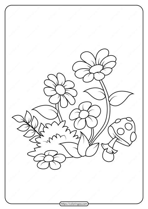 printable flowers  coloring pages   printable coloring pages  kids