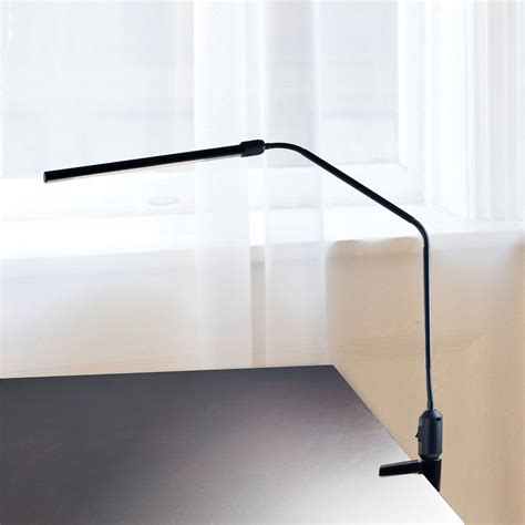 lavish home modern contemporary led clamp desk lamp black walmartcom