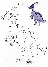 Parasaurolophus Prik 101activity Kindergarten Supercoloring Kategorier sketch template