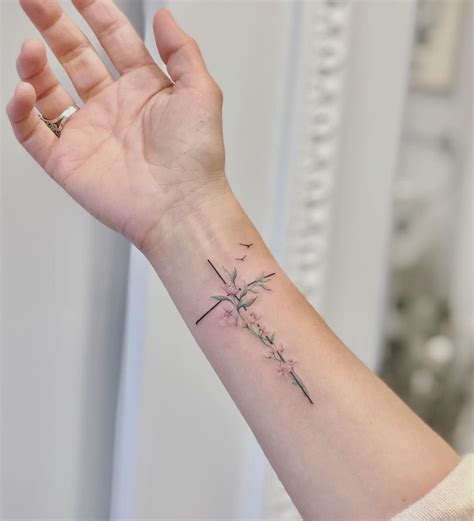 Top 83 Cross And Flower Tattoo Designs Super Hot In Eteachers