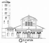 Chiesa Campanile Chiese Disegnare sketch template