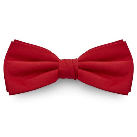 red basic pre tied bow tie  stock trendhim