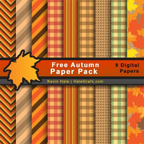printable autumn scrapbook paper  printable templates