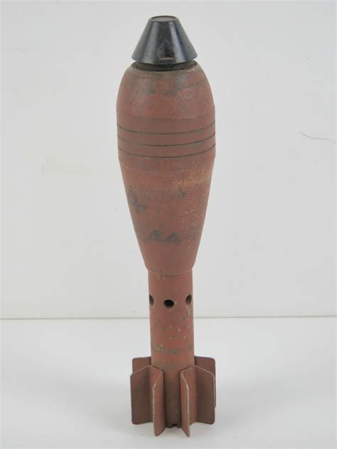 sold  auction  inert wwii german cm mortar bomb cm  length