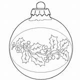 Christmas Coloring Ornament Drawing Pages Ornaments Ball Tree Drawings Decoration Sheets Printable Balls Print Clipart Decorations Line Color Pattern Getdrawings sketch template