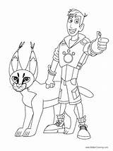 Kratts Wild Coloring Pages Printable Kratt Kids Panther Creature Print Martin Color Sheet Sheets Adventure Book Lynx Getdrawings Getcolorings Popular sketch template