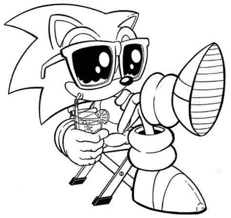 sonic coloring pages  print