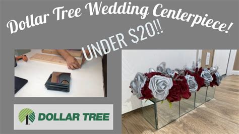 diy dollar tree wedding centerpiece   youtube