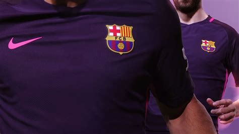barcelona unveil purple  kit   season football news sky sports