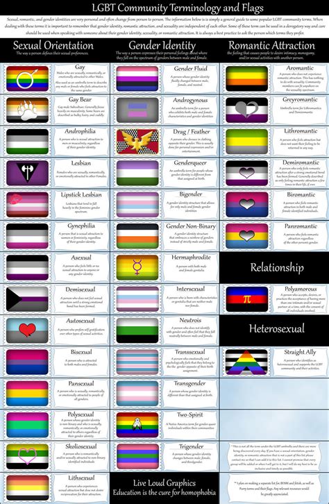 lgbt community terminology and flags by lovemystarfire on