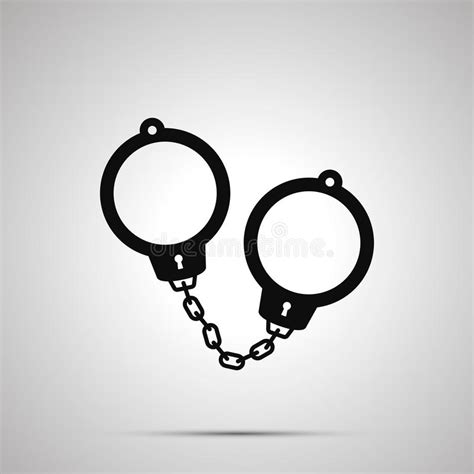 sex handcuffs simple vector icon black and white illustration of sex
