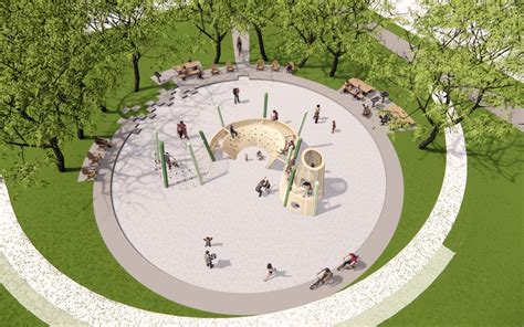playground design render plan view earthscape play