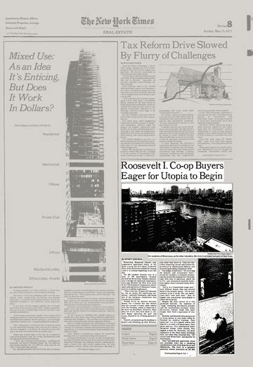 Roosevelt I Co‐op Buyers Eager For Utopia To Begin The New York Times