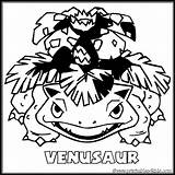 Coloring Venusaur Pokemon Pages Getdrawings sketch template