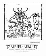 Morrowind Coloring Scrolls Elder Iii Daedra Bal Molag Designlooter 83kb 1024 Rebuilt Tamriel sketch template
