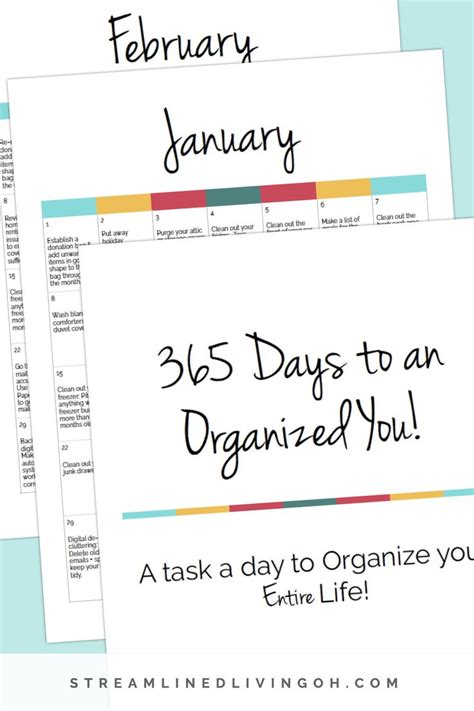 days   organized life printable organizing calendar calendar