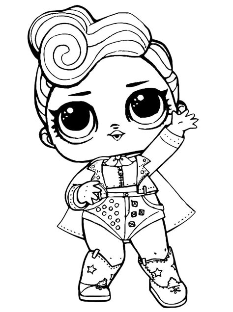 queen lol surprise doll coloring page  print  color