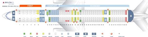 seat map boeing   delta airlines  seats  plane