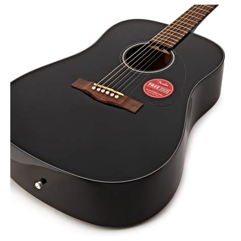 fender cd  dreadnought  acoustic guitar black  gearmusic