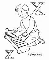 Xylophone Coloring Malcolm Drawing Pages Letter Getcolorings Getdrawings sketch template