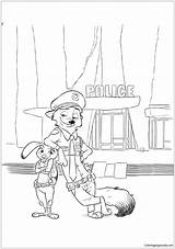 Coloring Zootopia Pages Nick Judy Wilde Book Printable Zootropolis Disney Hopps Color Kids Colouring Print Cartoon Sheets Everfreecoloring Tsum Info sketch template