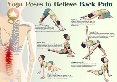 yoga poses      minutes  relieve  pain info