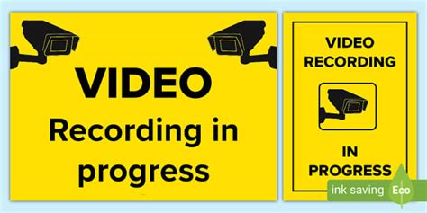 video recording  progress sign primary resources