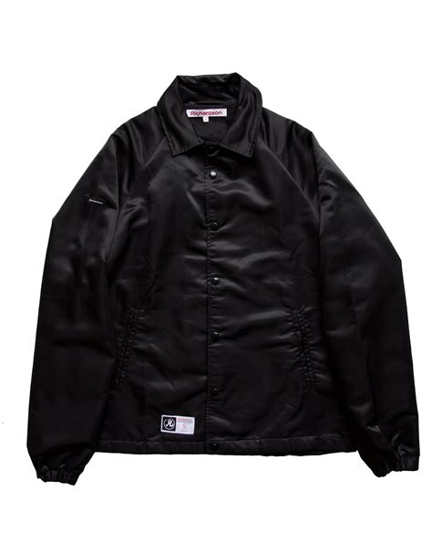 small richardson label  left arm  richardson size label  front jackets coach jacket