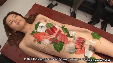 sushi girl is the main course of the office gangbang de