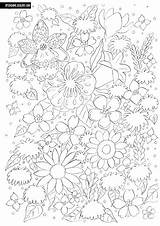 Flowers Coloring Täällä Quality  High Optimimmi sketch template