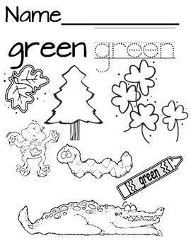 green coloring page coloring pages