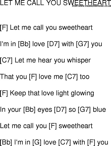 time song lyrics  guitar chords    call  sweetheart