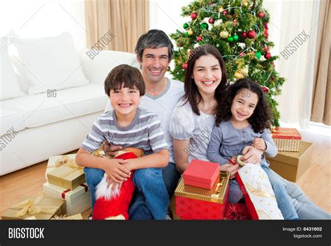 family christmas image photo  trial bigstock