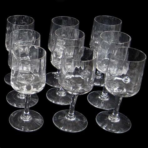 Part Collection Of Meteor Pattern Glasses By Koloman Moser Made By