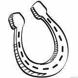 Horseshoe sketch template