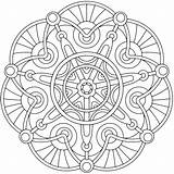 Coloring Mandala Pages Geometric Adults Printable Adult Book Colouring Pattern sketch template